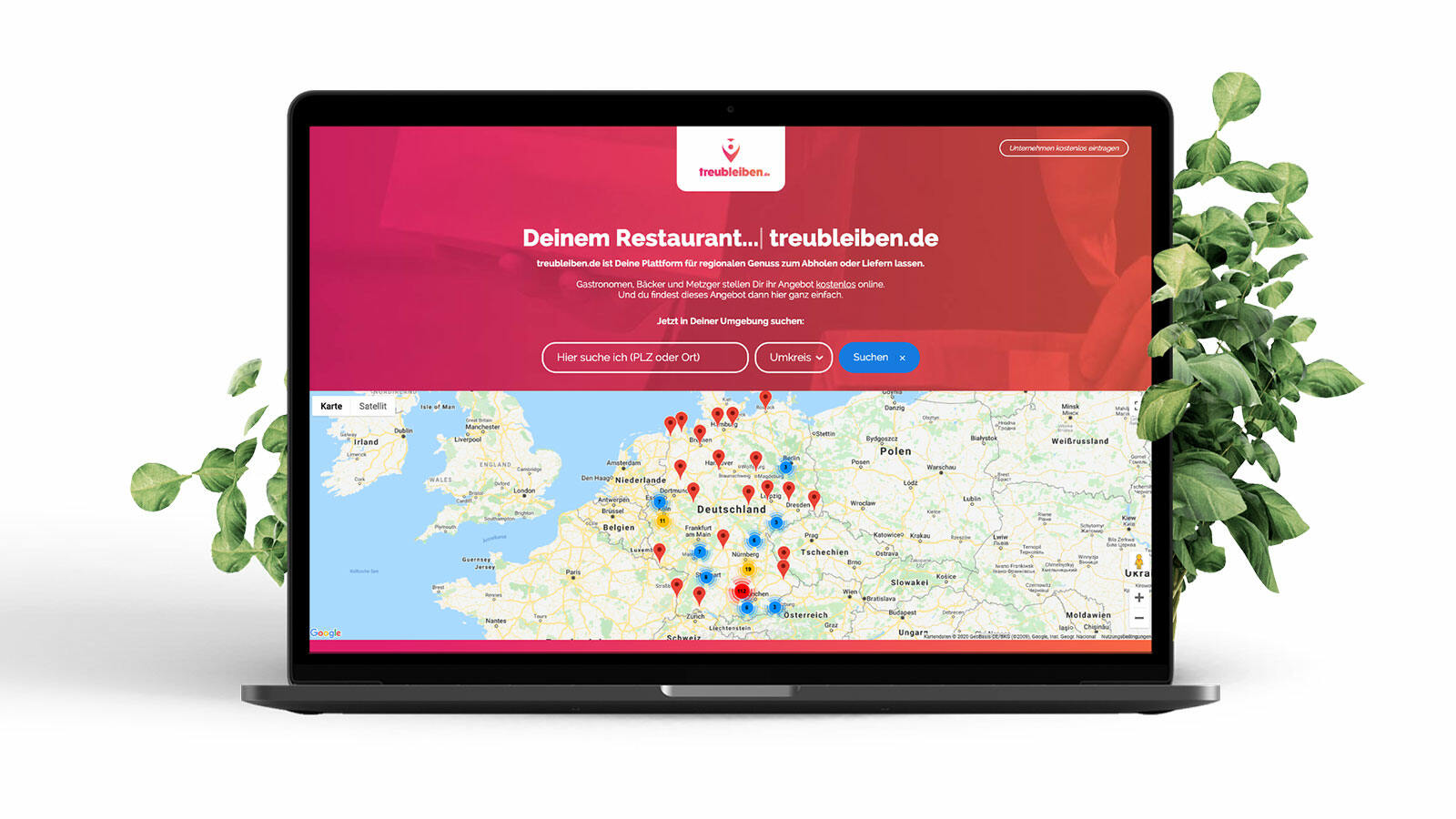 Unsere Online-Plattform treubleiben.de