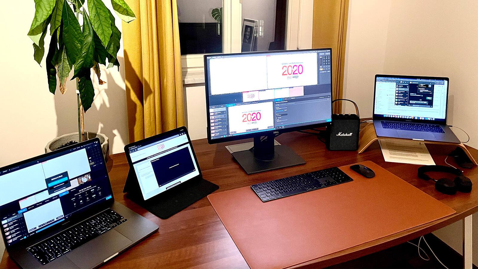 Corona-konform war auch das Streaming: Live aus dem Homeoffice.