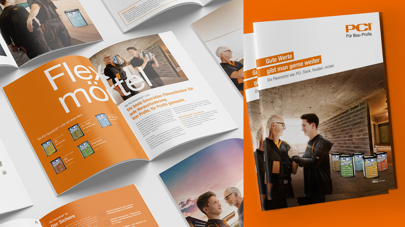 Div. Printprodukte für die Offline-Vermarktung.