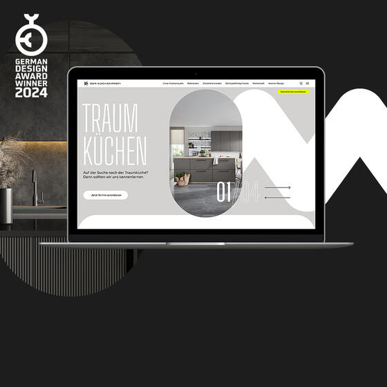 Award Winning Webseite für den Küchenprofi.