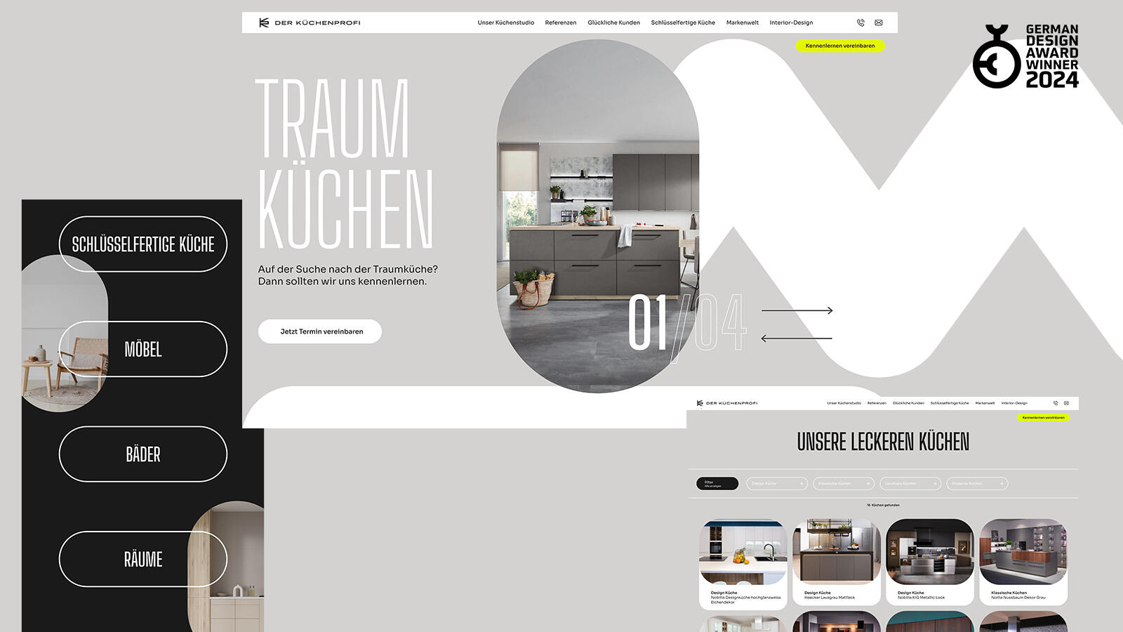Manufaktur-Qualität im Webdesign für Manufaktur-Qualität in der Küchengestaltung.