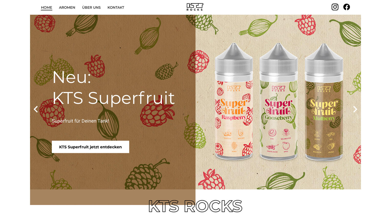 Die KTS.rocks Webseite.