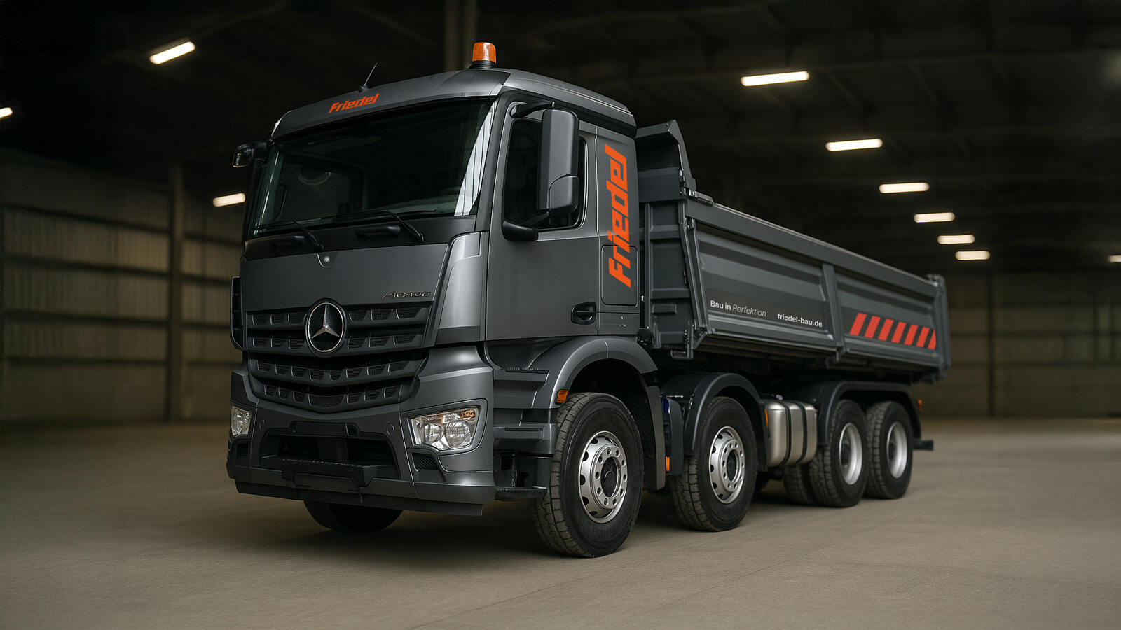 Auch im LKW-Branding ist die Qualität der Arbeit klar zu erkennen.