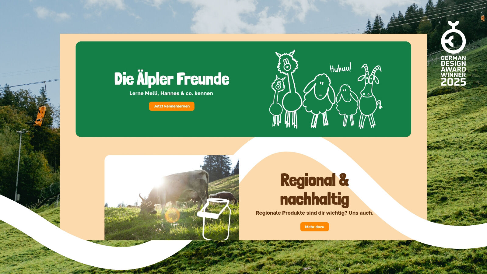 Alpsee Bergwelt – Screendesign der Website mit allen Attraktionen