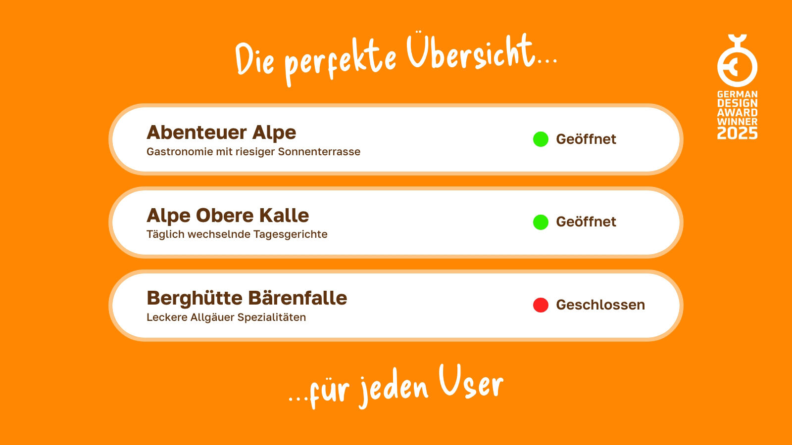 Alpsee Bergwelt – Öffnungszeiten, pflegbar in der Web-App