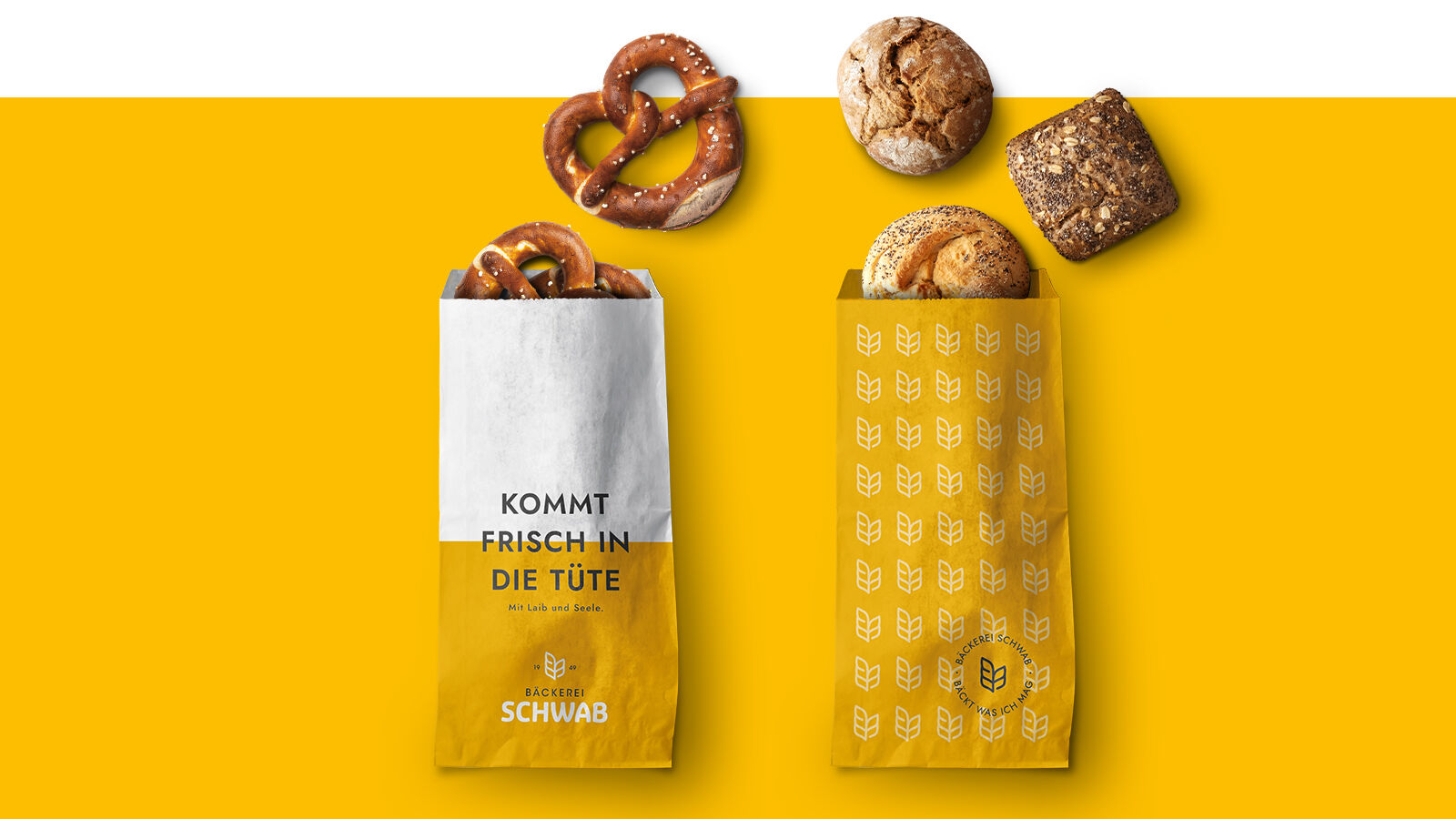 Bäckerei Schwab – Ein Farbkonzept, mit dem jeden Morgen die Sonne aufgeht.