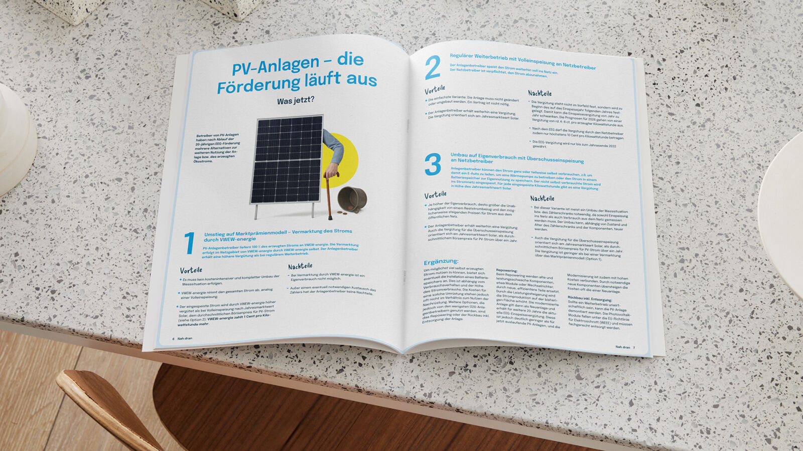 VWEW-energie – Kundenmagazin SO NAH!, Doppelseite